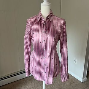 Brooks Brothers Red Fleece size 6 women’s pink Button Down